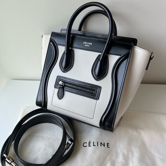 Celine bicolour nano luggage bag - Picture 3 of 12